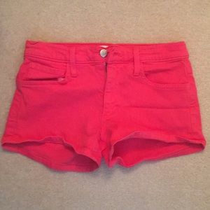 Joes denim pink shorts